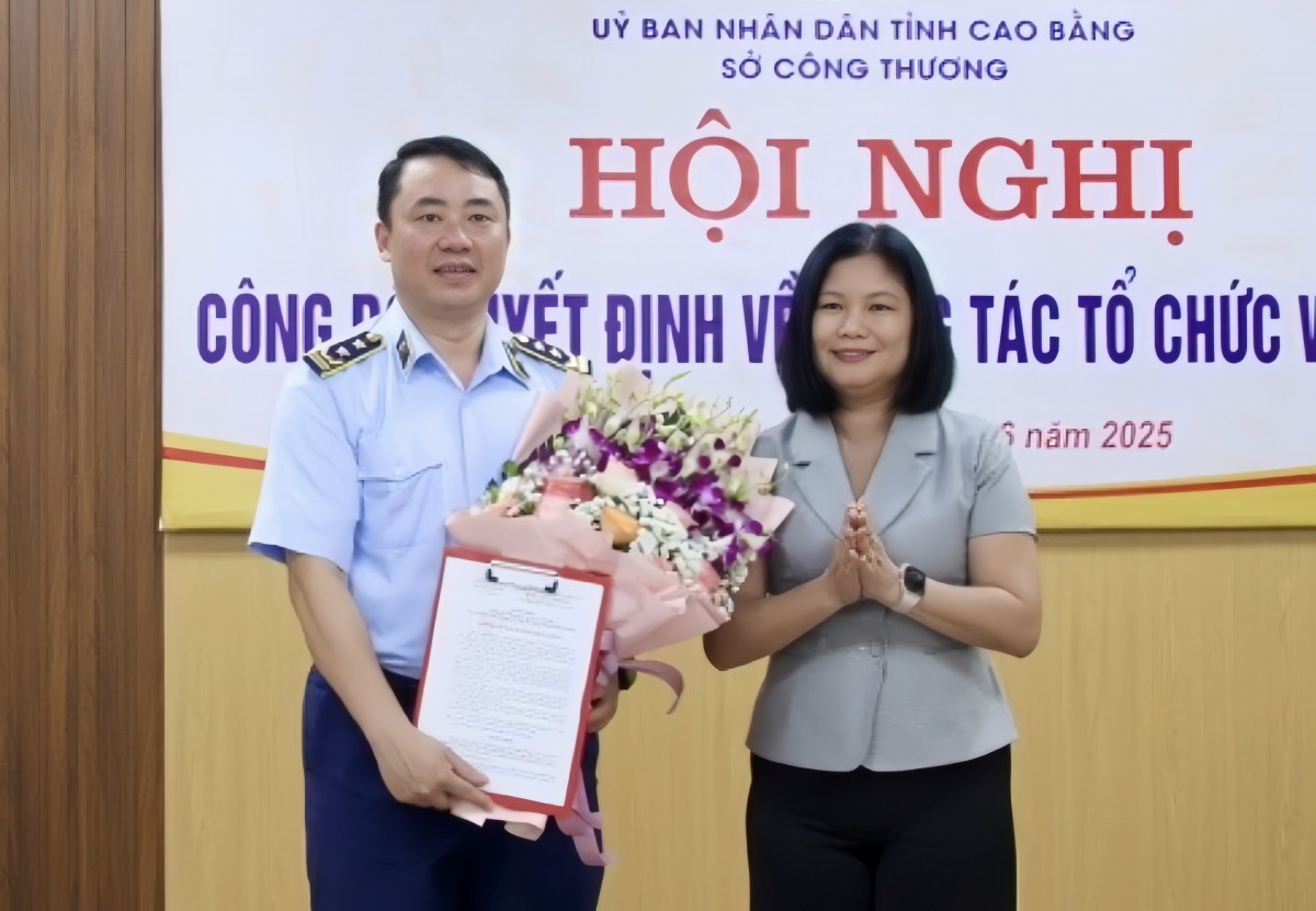 Ông Trần Mạnh Hùng giữ chức Chi Cục trưởng Chi cục Quản lý thị trường tỉnh Cao Bằng