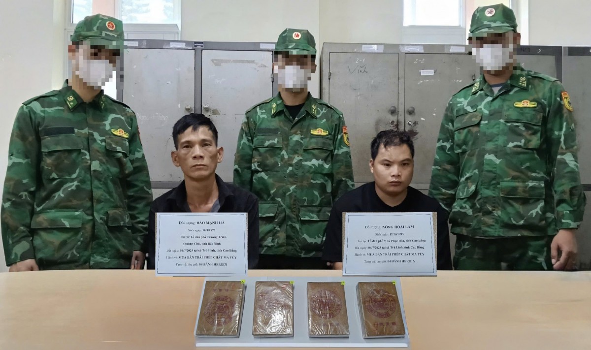 Cao Bằng: Triệt phá đường dây mua bán ma túy xuyên quốc gia, thu giữ 4 bánh heroin