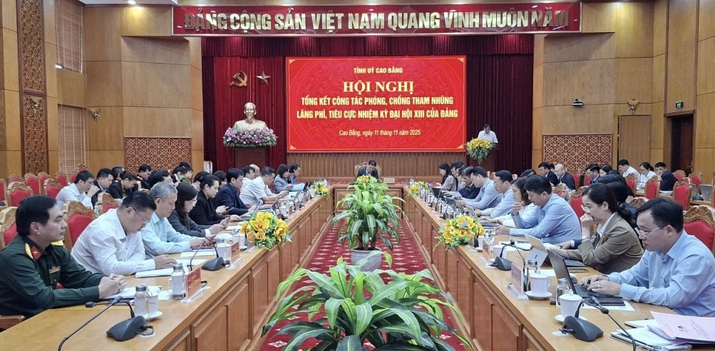 Cao Bằng: Tổng kết công tác phòng, chống tham nhũng, lãng phí, tiêu cực, nhiệm kỳ Đại hội XIII của Đảng