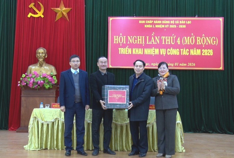 Cao Bằng: Vụ địa phương 1, Ban Tổ chức Trung ương dự Hội nghị triển khai công tác năm 2026 tại xã Bảo Lạc