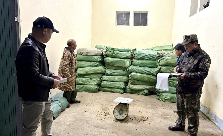 Cao Bằng: Bắt giữ hơn 3 tấn lá thuốc lá sấy khô vận chuyển trái phép