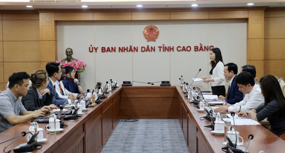 UBND tỉnh Cao Bằng làm việc với Đoàn công tác Văn phòng quốc gia IFAD Việt Nam