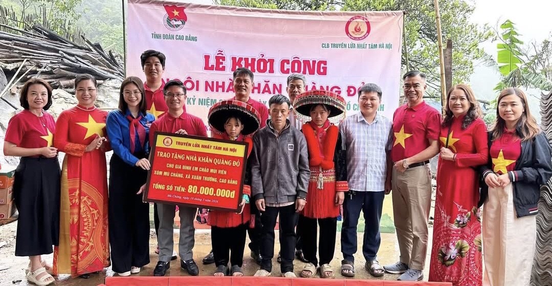 Cao Bằng: Khởi công “Ngôi nhà Khăn quàng đỏ” tại xã Xuân Trường