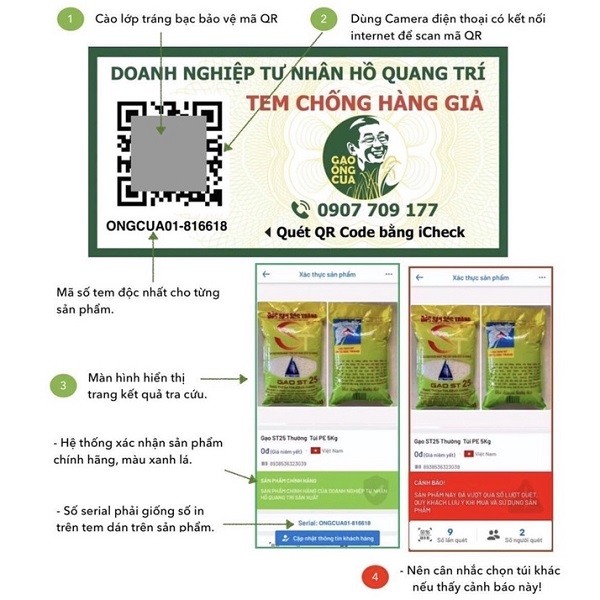 4 cách phân biệt gạo ST25 thật và giả
