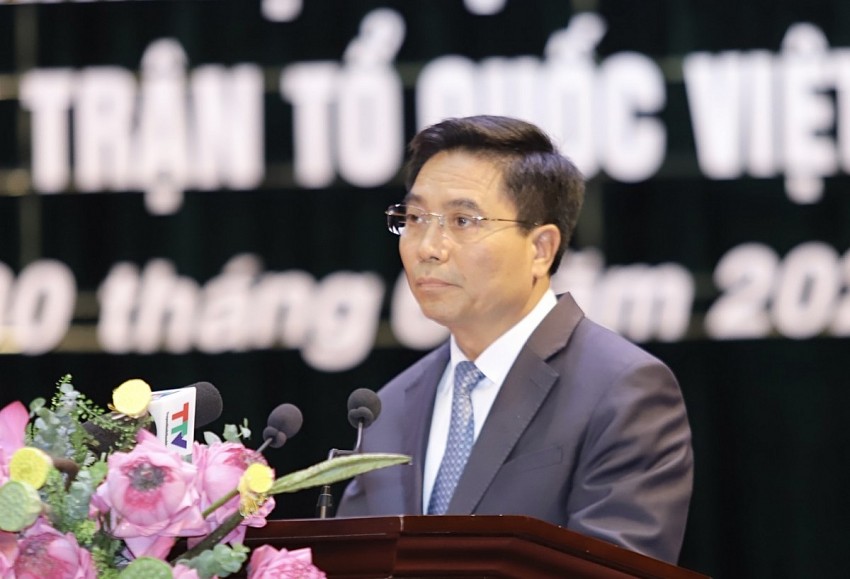 Bí thư Tỉnh ủy Thanh Hóa - Nguyễn Doan Anh phát biể tại buổi lễ.