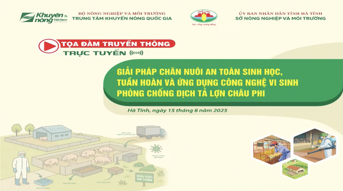 Ứng dụng công nghệ vi sinh phòng chống dịch tả lợn Châu Phi