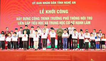 Khởi công xây dựng 9 trường phổ thông nội trú liên cấp ở các xã biên giới Nghệ An