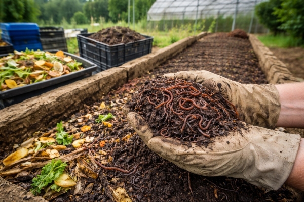 Nuôi giun lấy “vàng đen”: Giải pháp tái tạo đất và tăng năng suất cây trồng