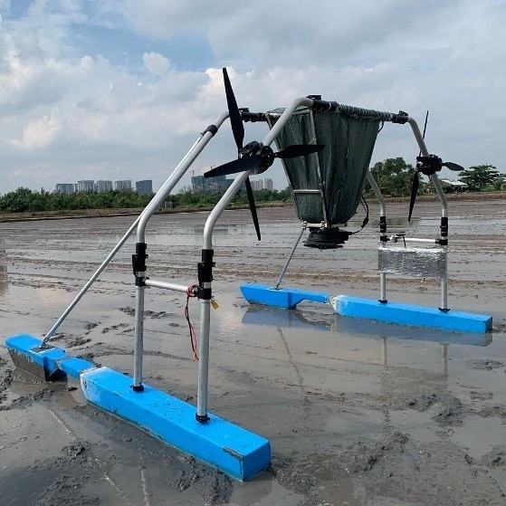 Robot Airboot mở ra hướng đi mới cho nông nghiệp lúa - tôm Đông Nam Á