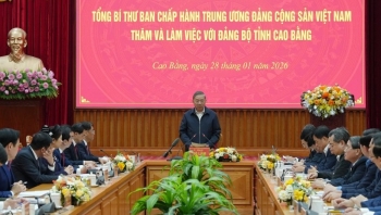 Tổng Bí thư Tô Lâm làm việc với Ban Chấp hành Tỉnh uỷ Cao Bằng