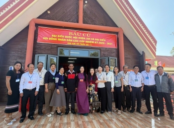 Đắk Lắk: Đoàn công tác Ban Tuyên giáo và Ủy ban bầu cử tỉnh kiểm tra công tác bầu cử tại xã Krông Ana