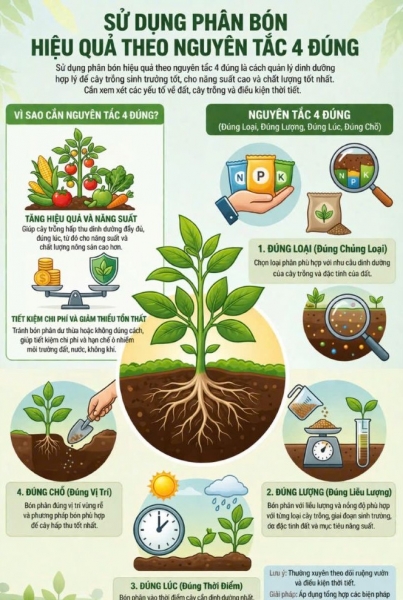 Giá phân bón ở mức cao, chuyên gia đưa ra giải pháp “4 đúng”