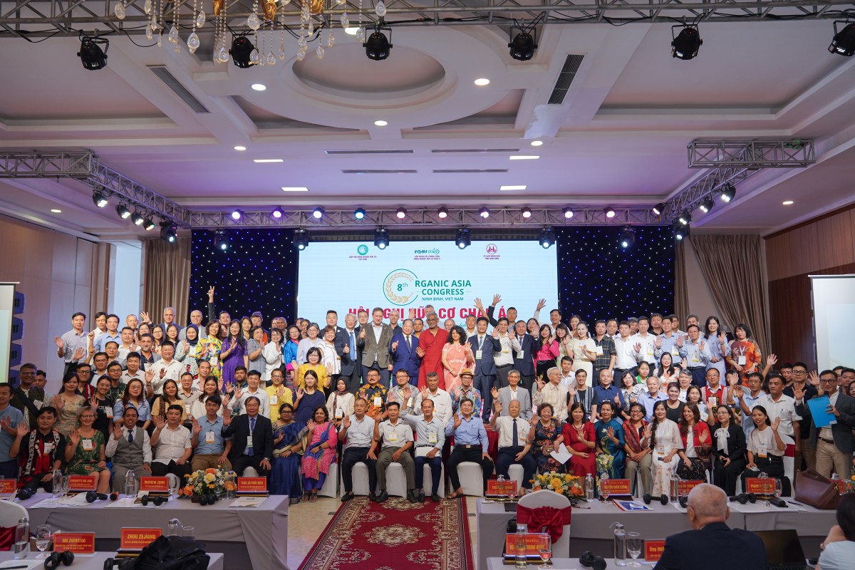 Hội nghị Hữu cơ châu Á lần thứ 8 tại Ninh Bình năm 2025 góp phần khẳng định vai trò kết nối ngày càng rõ nét của Việt Nam trong cộng đồng hữu cơ khu vực và quốc tế.